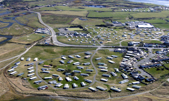 Aerial view of site