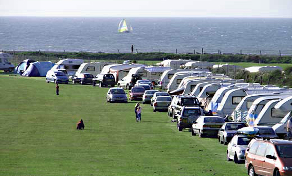 Pitches with a sea view