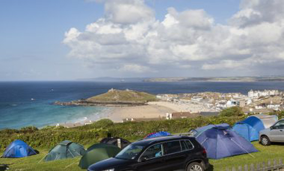 Sea view and camping pitches