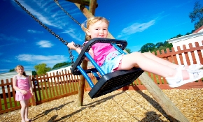 Children on swings