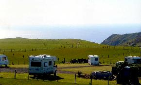 Touring pitches with sea view
