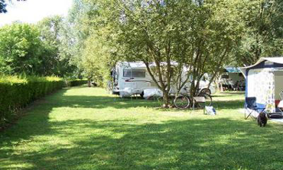 Typical camping pitches
