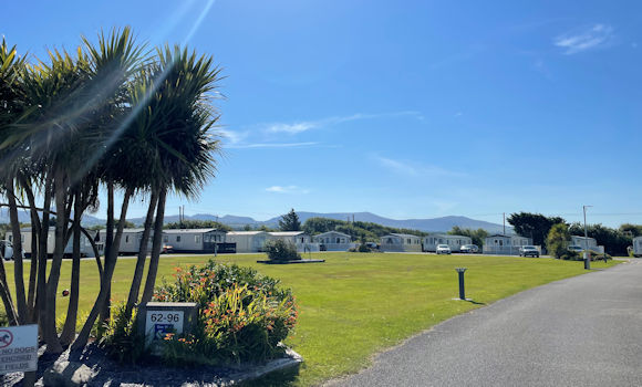 Holiday caravans on site