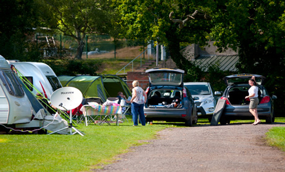 Typical touring pitches