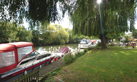 Boats on River