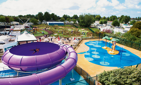 Fantastic fun in the water slide