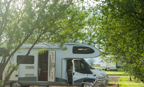 Motorhome on site
