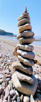 Pebble tower