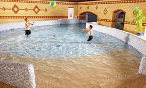 Fun in the indoor pool