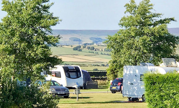 Caravan pitches and Camping Pods